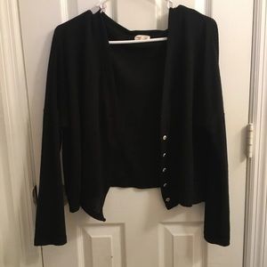 🌸Black hearts & hips cardigan